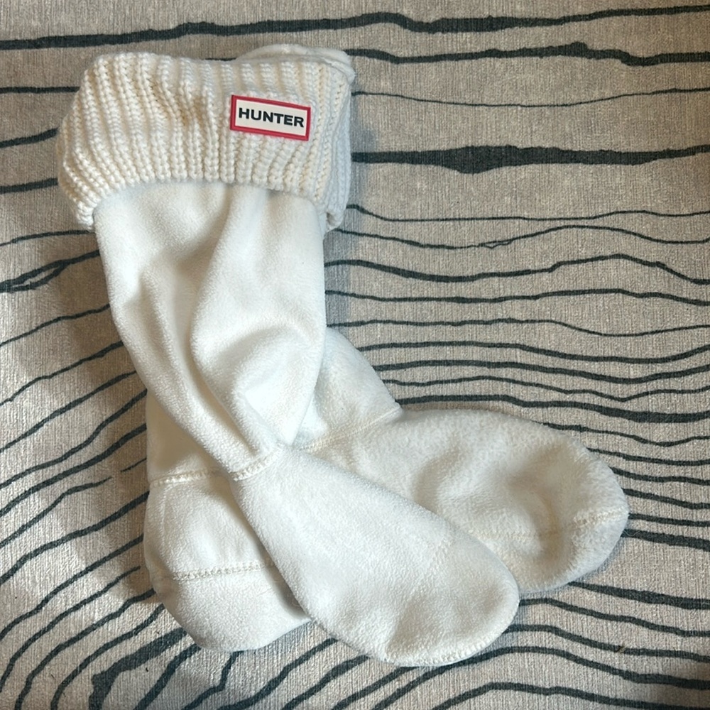 Hunter Boots White Socks